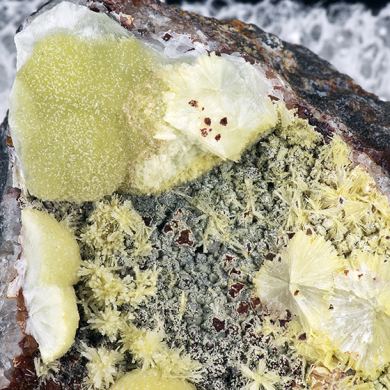 Selenium with Variscite, Wavellite