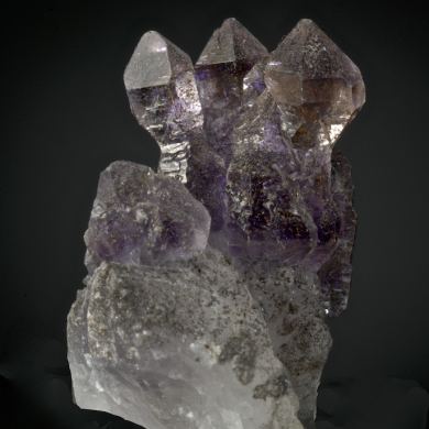 Amethyst with Lepidocrocite inclusions