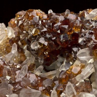 Grossular Garnet With Quartz