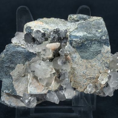 Galena with Cerussite, Plumbogummite, Quartz, Wulfenite and Baryte