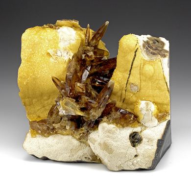 Barite with Calcite