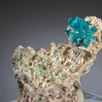 Caledonite with Phosgenite, Leadhillite?