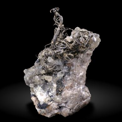 Silver with Calcite