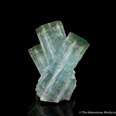 Beryl var. Aquamarine with Heliodor caps