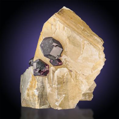 Fluorite  on Calcite