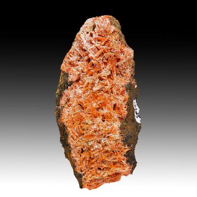 Crocoite with Gibbsite
