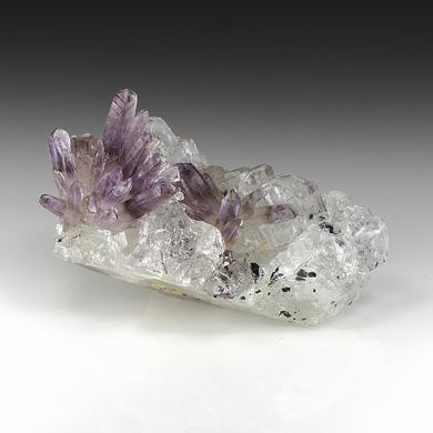 Quartz var. Amethyst with Fluorite, Sphalerite