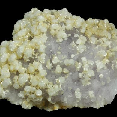 Calcite on Quartz (v. Amethyst)