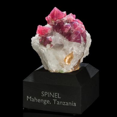 Spinel on Marble from Tanzania