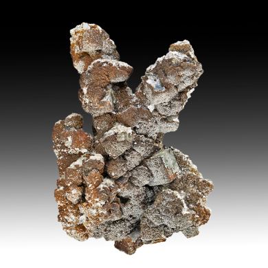 Fluorite with Goethite, Quartz