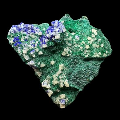 Cerussite, azurite, malachite