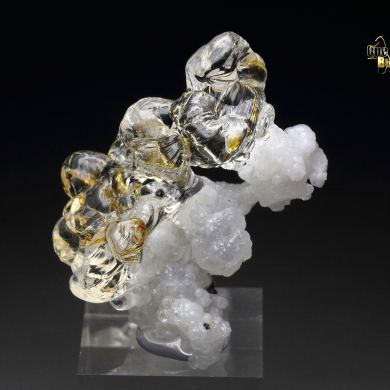 fluorescent OPAL var. HYALITE, CHALCEDONY