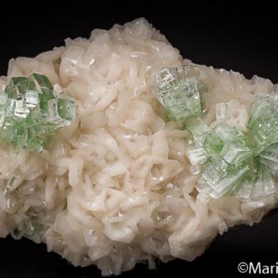 Apophyllite on Stilbite