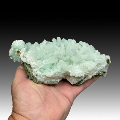 Prehnite after Laumontite with Fluorapophyllite-K