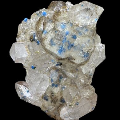 Plancheite, quartz, calcite