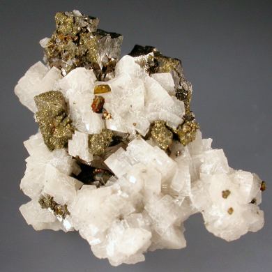 Siegenite with Chalcopyrite on Dolomite