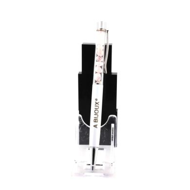 Raw rose Quartz mineral pen Brazil.