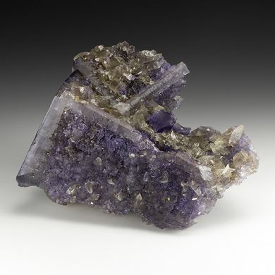 Fluorite with Calcite