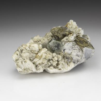 Fluorapatite with Muscovite, Albite