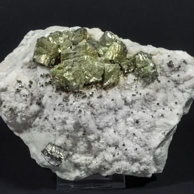 Pyrite with Calcite