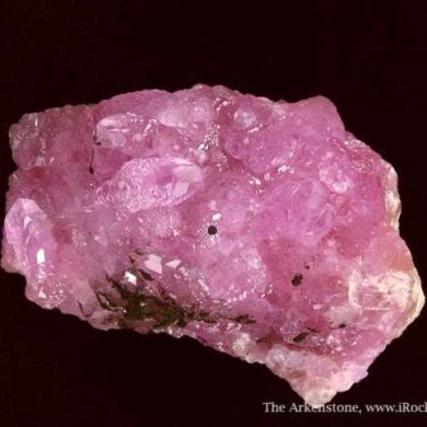 Calcite Var. Cobaltian With Copper