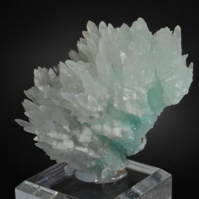 Aragonite - crystallized, with Copper coloring