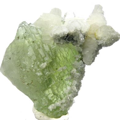 Fluorite, calcite, pyrite