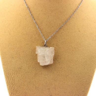 Raw Kunzite Necklace. 16.14 ct.