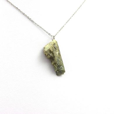 Raw Epidote Necklace. 16.09 ct.