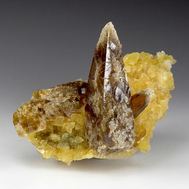 Barite with Calcite