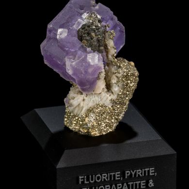Fluorite, Sphalerite & Pyrite from Portugal