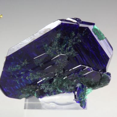 AZURITE, MALACHITE pseudomorph