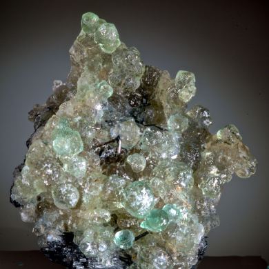 Fluorite with Elbaite and Schorl