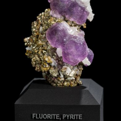 Fluorite, Pyrite, Quartz & Calcite from Peru