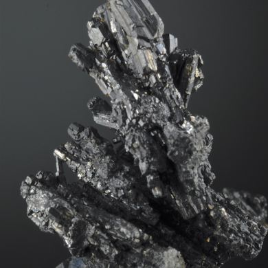 Chalcocite - classic locality, elongated twinned crystals