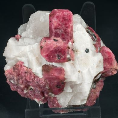 Rhodonite with Calcite