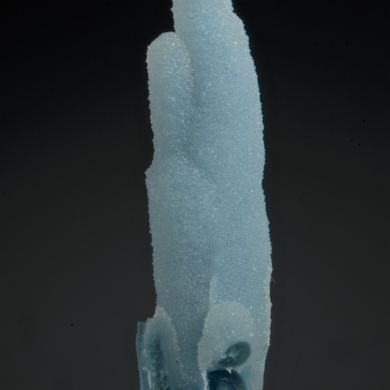 Chrysocolla - stalactitic with Quartz overgrowth