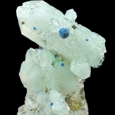 Quartz, plancheite, calcite