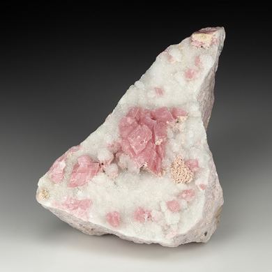 Rhodochrosite with Quartz, Fluorite