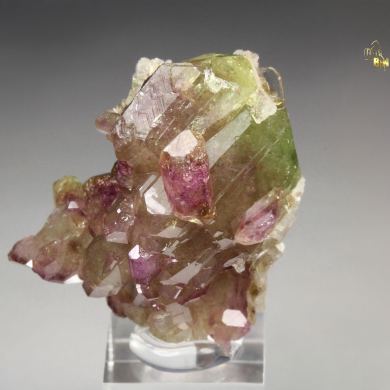 gemmy VESUVIANITE bi-color, DIOPSIDE