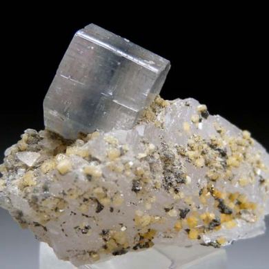 Apatite on Quartz