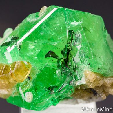 Tanzanite on Tsavorite