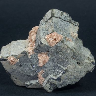 Galena with Cerussite, Plumbogummite, Quartz, Wulfenite and Baryte