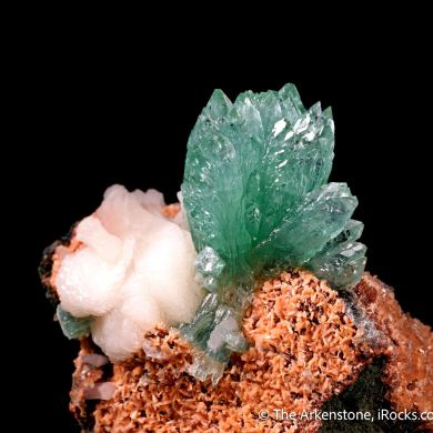 Fluorapophyllite-(K) with Stilbite