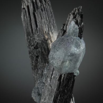 Fluorite on Schorl/ Elbaite