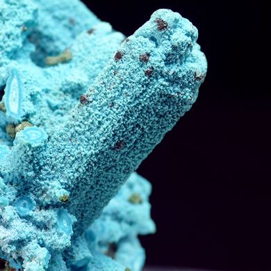 Chrysocolla, malachite, pseudo. after baryte