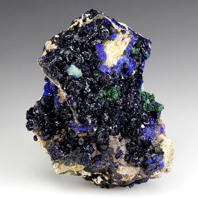 Azurite with Malachite