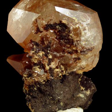 Calcite, hematite, baryte