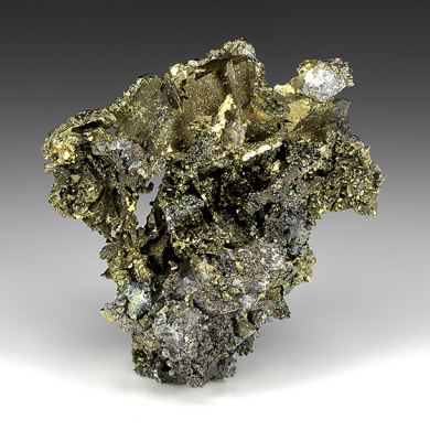 Pyrite casts after Anhydrite with Calcite