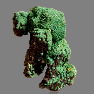 Wulfenite on Malachite after Azurite